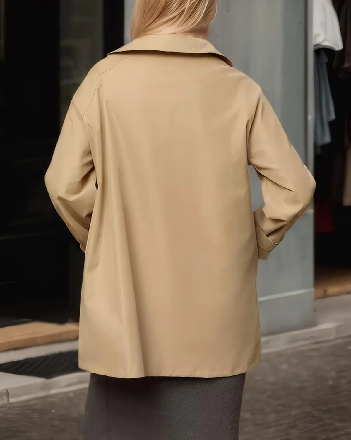 Kedera Bow Toggle Trench Coat Jacket Women Trendy 2025 Casual Long Sleeve Lapel Collar Fashion Winter Peacoat Outfits