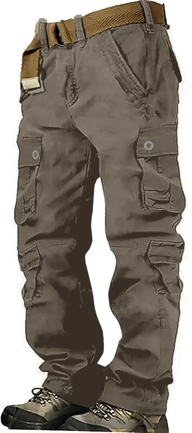 LCMTWX Baggy Jeans Men Men Elastic Drawstring Cotton Pants Waist Waist Mid Casual Solid Men's Casual Pants Jogger Pants Men