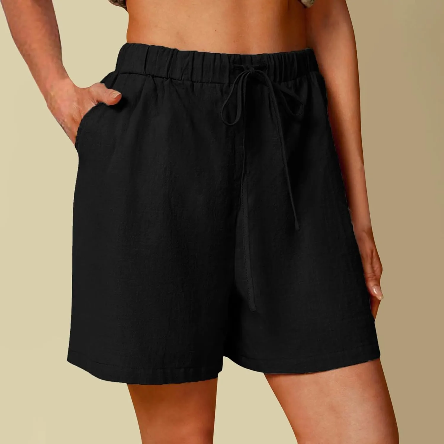 LCMTWX Khaki Women's Athletic Hiking Quick Shorts