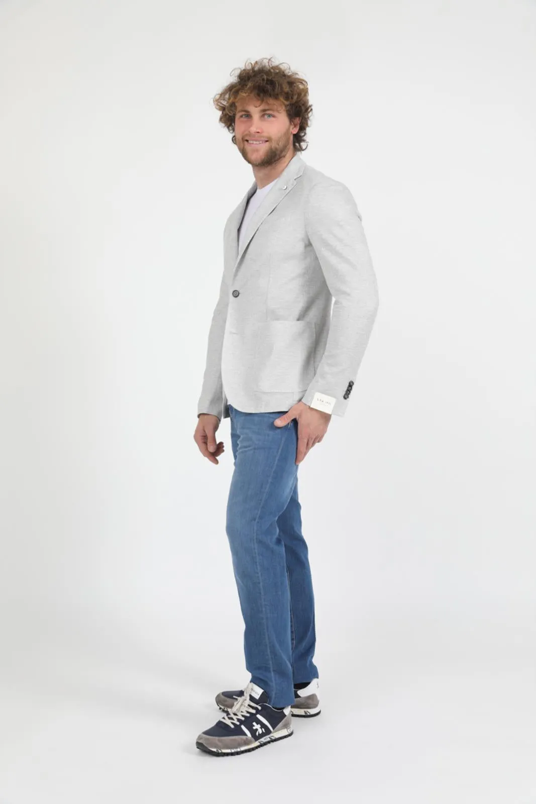 Light Gray Unconstructed Jacket - LBM 1911