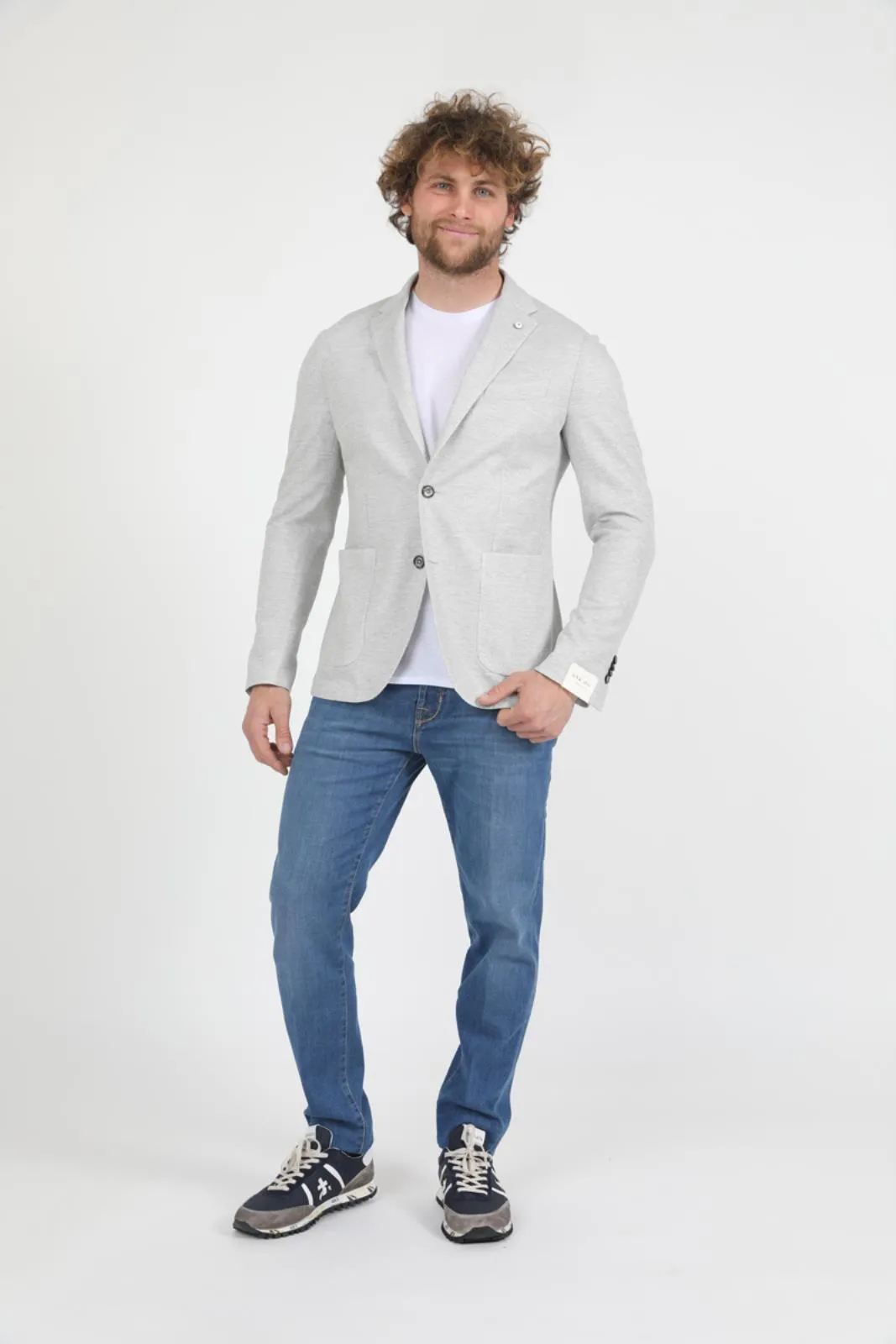 Light Gray Unconstructed Jacket - LBM 1911