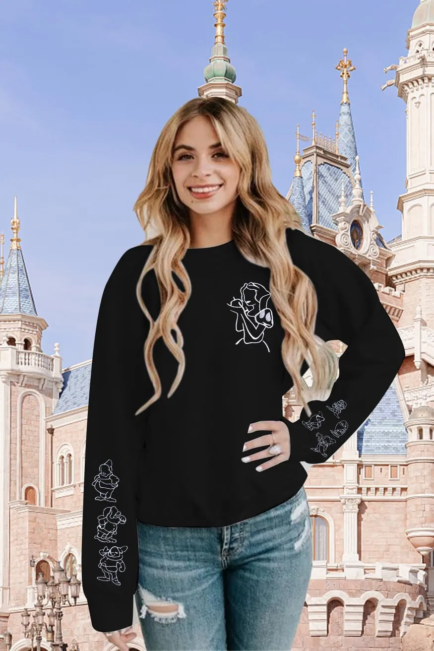 Magic Kingdom Sweatshirt Women Magical Castle Graphic Pullover Shirts Family Vacation Casual Long Sleeve Tops