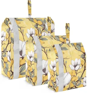 Magnolia Flower Packing Cubes for Travel 3 Set Packing Cubes Large Luggage Organizers for Travel Accessories