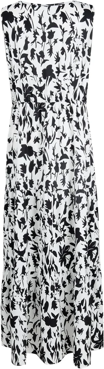 Maxi Dresses for Women 2025 Casual Spring Summer Maxi Dress Sleeveless Sundresses Dresses for Women