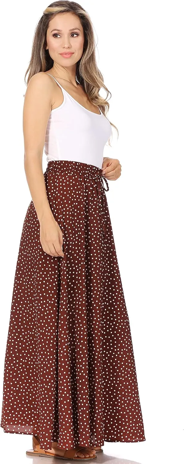 Maxi Skirts for Women Reg & Plus Size Women's Long Skirts, Flowy Summer Skirt Aline Elastic High Waisted Trendy 2023