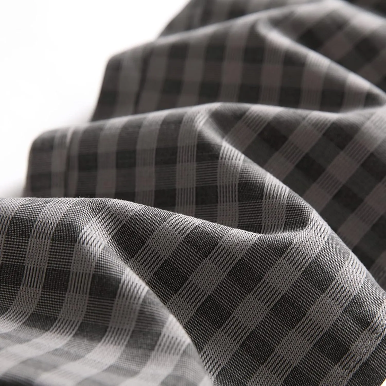 Men Linen Pants Fashion Casual Plaid Printed Straight Legs Slim Fit Buckle Zipper Suit Pants Classic Work Trouser