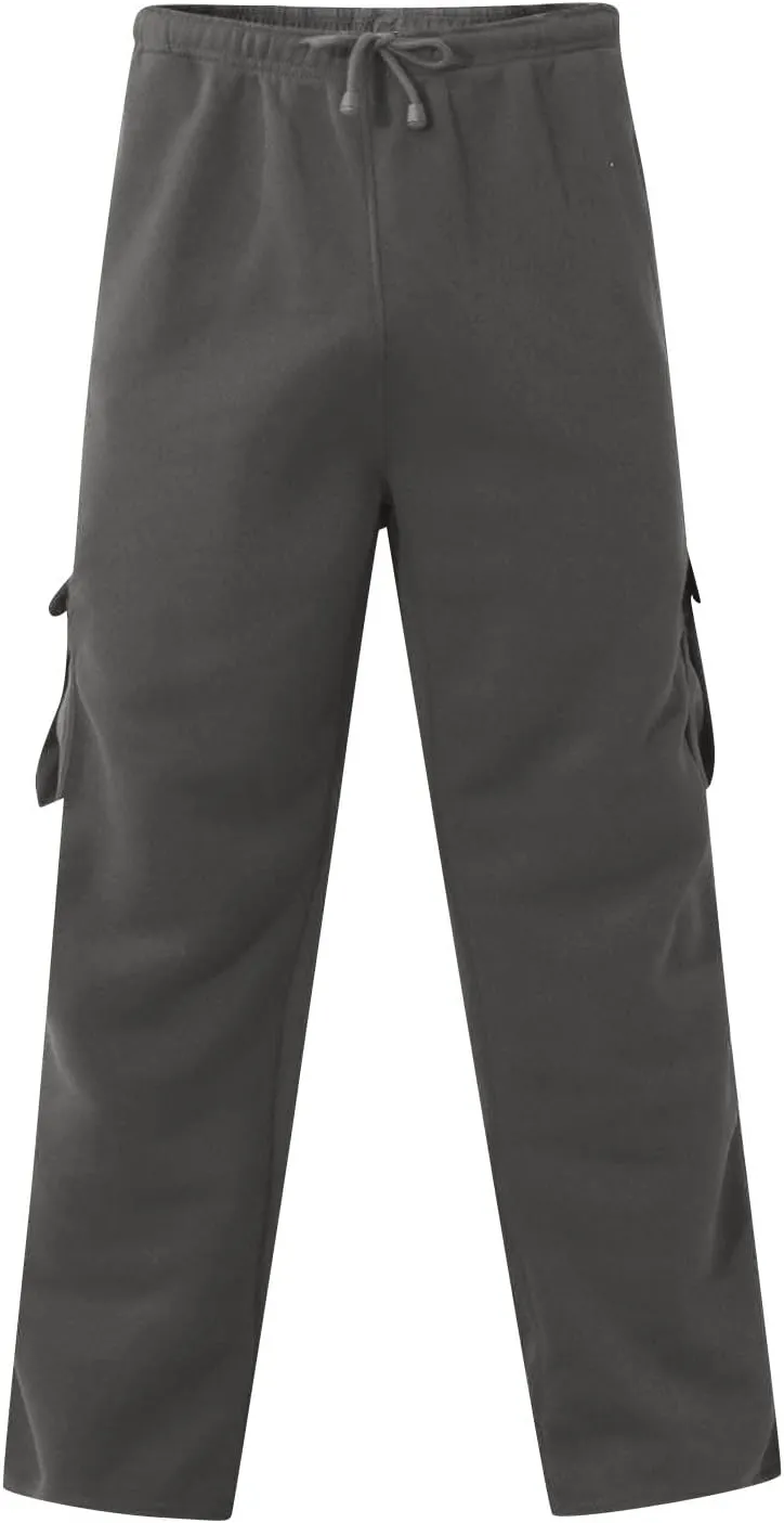 Mens Cargo Sweatpants with Pockets Stretch Drawstring Elastic Waist Sweatpants Slim Fit Pants 2024 Joggers Trousers