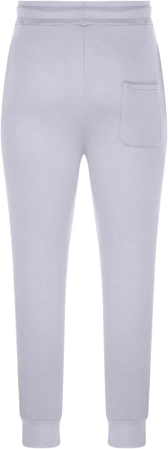 Mens Casual Pants Drawstring Elastic Waist Sports Sweatpants Cotton Solid Loose Trousers Classic-Fit Long Pant