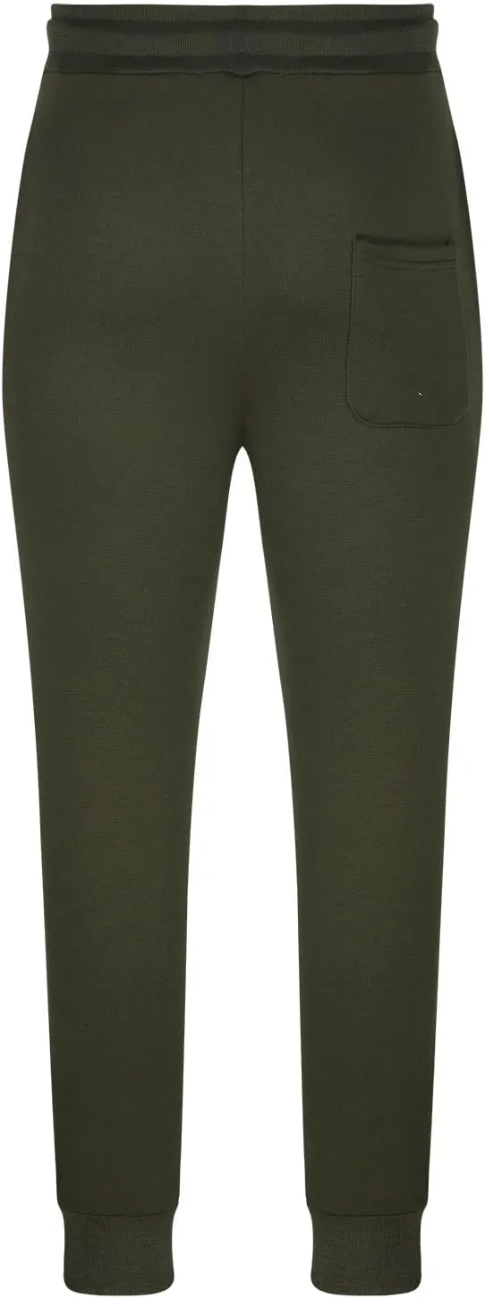 Mens Casual Pants Drawstring Elastic Waist Sports Sweatpants Cotton Solid Loose Trousers Classic-Fit Long Pant