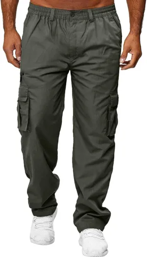 Men's Casual Pants with Multiple Pockets Camo Mens Joggers Sweatpants Corduroy Pants For Young Men Long Plaid Pajama Pants