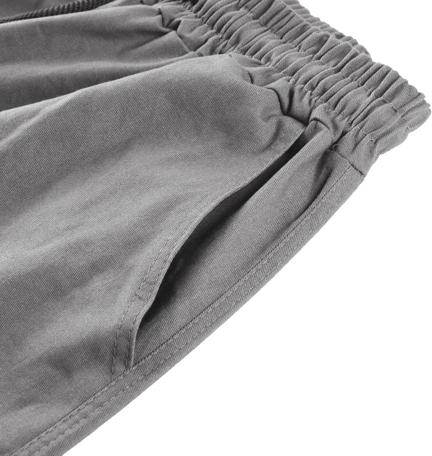 Men's Causal Wide Leg Cargo Pants Athletic Pants Loose-Fit Classic Lightweight Comfy Daily Wear with Multi-Pocket