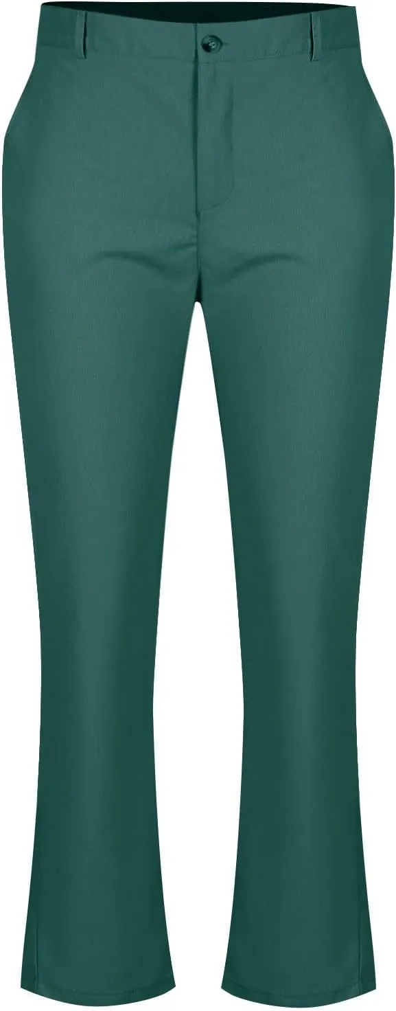 Mens Cotton Linen Suit Pants Classic Fit Casual Business Dress Pant Lightweight Wrinkle Free Stretchy Lounge Trousers