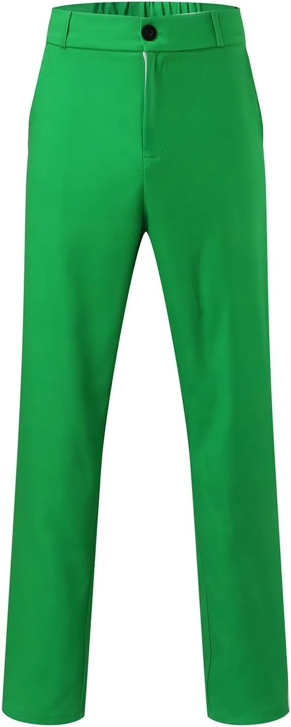 Mens Dress Pants Plus Size Slim Fit Skinny Trousers Classic Flat Front Business Casual Wedding Suit Pants with Pocket