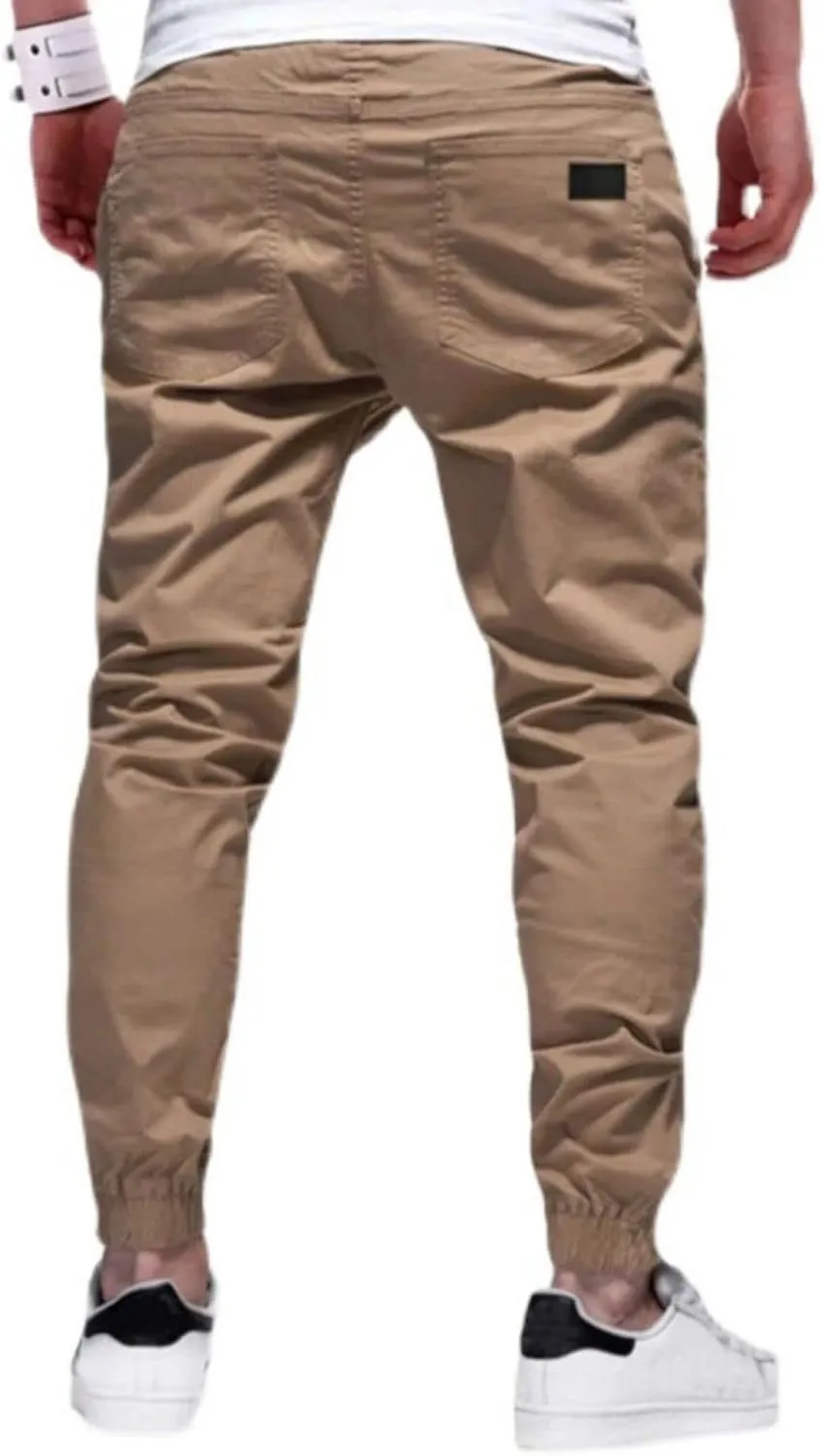 Men's Joggers Sweatpants Slim Fit Jogger Pants Drawstring Gym Running Workout Pant with Pockets