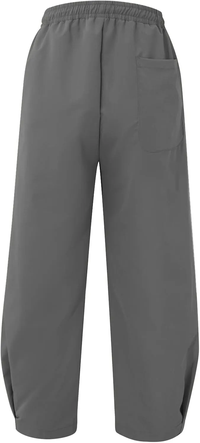 Mens Lightweight Linen Pants Solid Color Summer Sweatpants Lounge Classic Fit Beach Yoga Trousers Outdoor Joggers