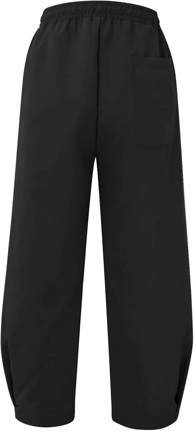 Mens Lightweight Linen Pants Solid Color Summer Sweatpants Lounge Classic Fit Beach Yoga Trousers Outdoor Joggers