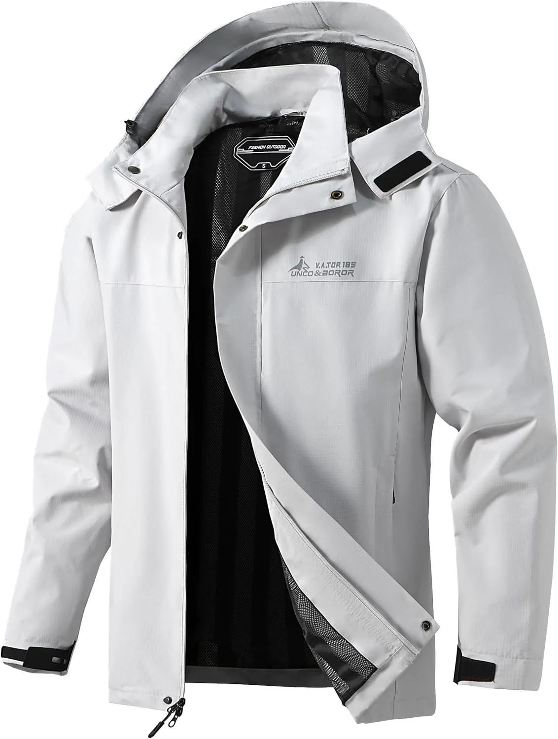 Mens Lightweight Waterproof Hooded Rain Jackets Casual Fall Spring Big and Tall Jacket Raincoat Windbreaker Outdoor Gear