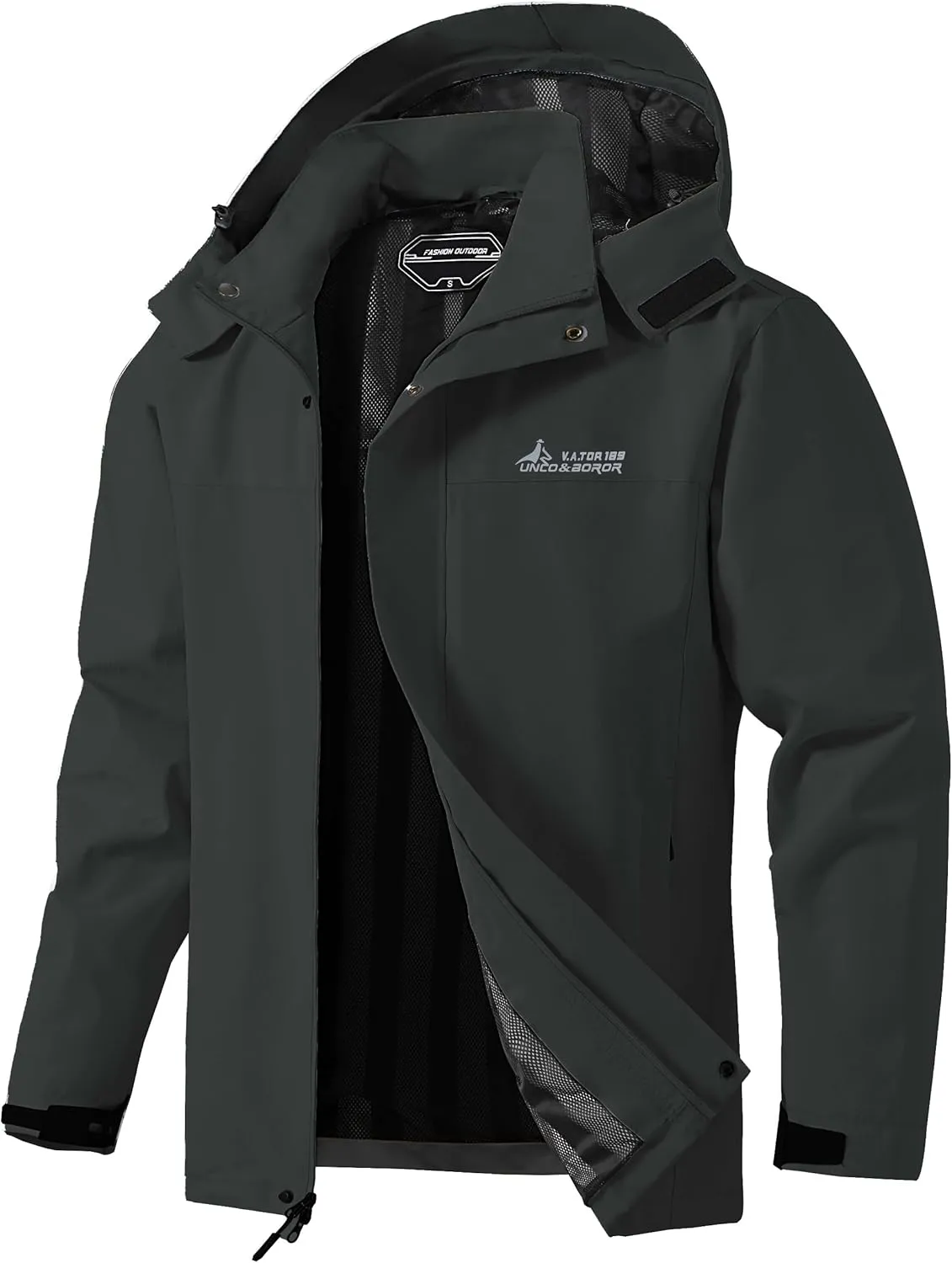 Mens Lightweight Waterproof Hooded Rain Jackets Casual Fall Spring Big and Tall Jacket Raincoat Windbreaker Outdoor Gear