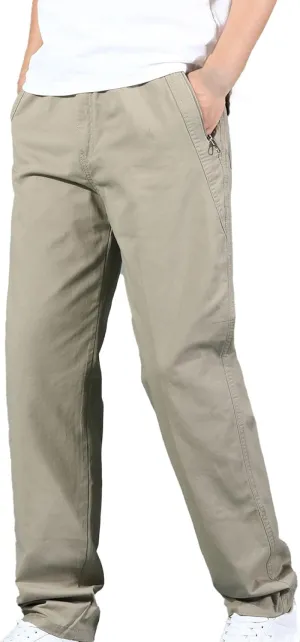 Men's Pant Cargo Work Loose Casual Sweatpants Lightweight Tactical Pant Multi Pockets Outdoor Twill Sport Hiking Pant