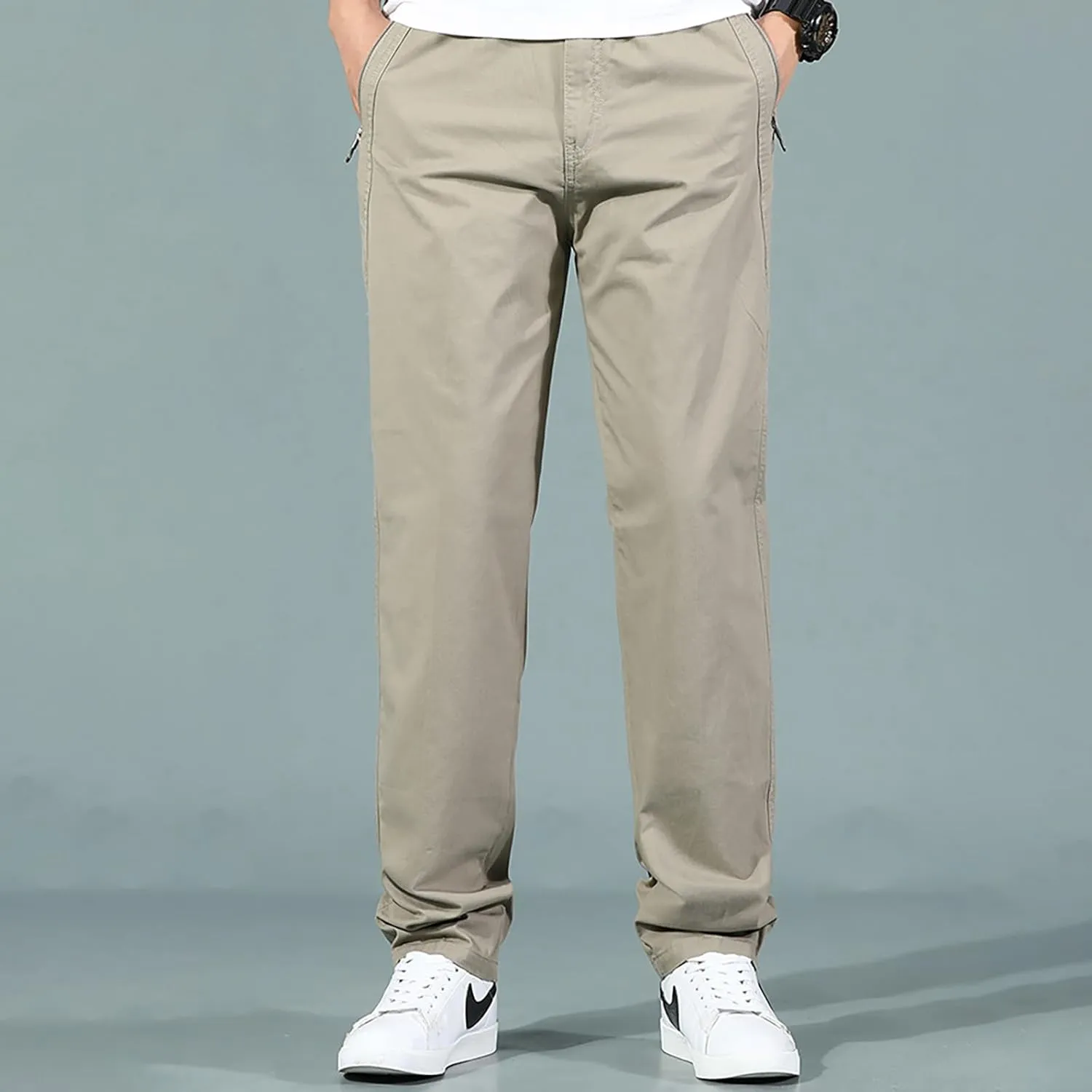 Men's Pant Cargo Work Loose Casual Sweatpants Lightweight Tactical Pant Multi Pockets Outdoor Twill Sport Hiking Pant