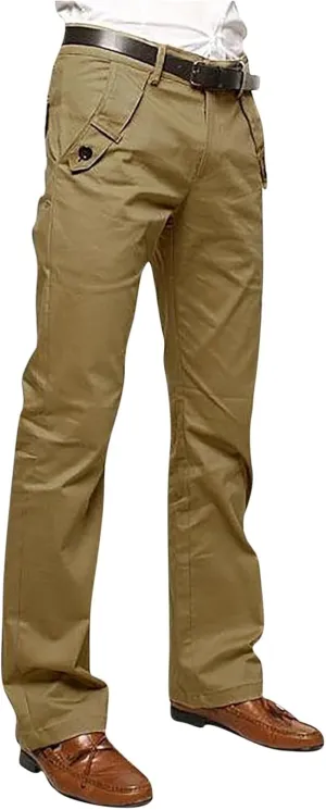 Men's Pants Dress Business Pants Straight Fit Mens Fashion Tactical Combat Pants Cotton Twill Trousers Durability