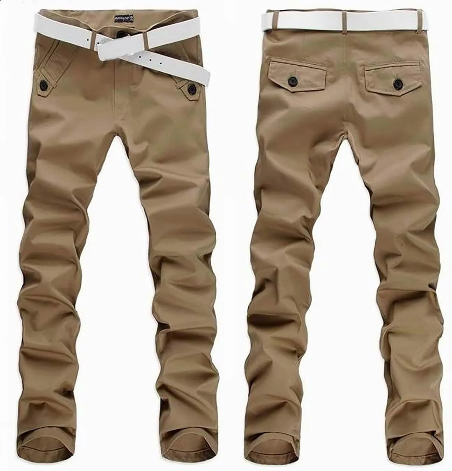 Men's Pants Dress Business Pants Straight Fit Mens Fashion Tactical Combat Pants Cotton Twill Trousers Durability