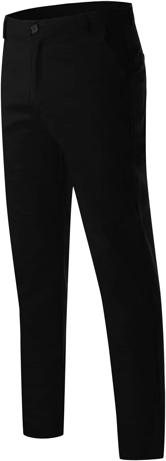 Mens Slim Fit Skinny Chino Pants Solid Tapered Stretchy Casual Trousers for Men Comfort Flat Front Dress Pants for Work