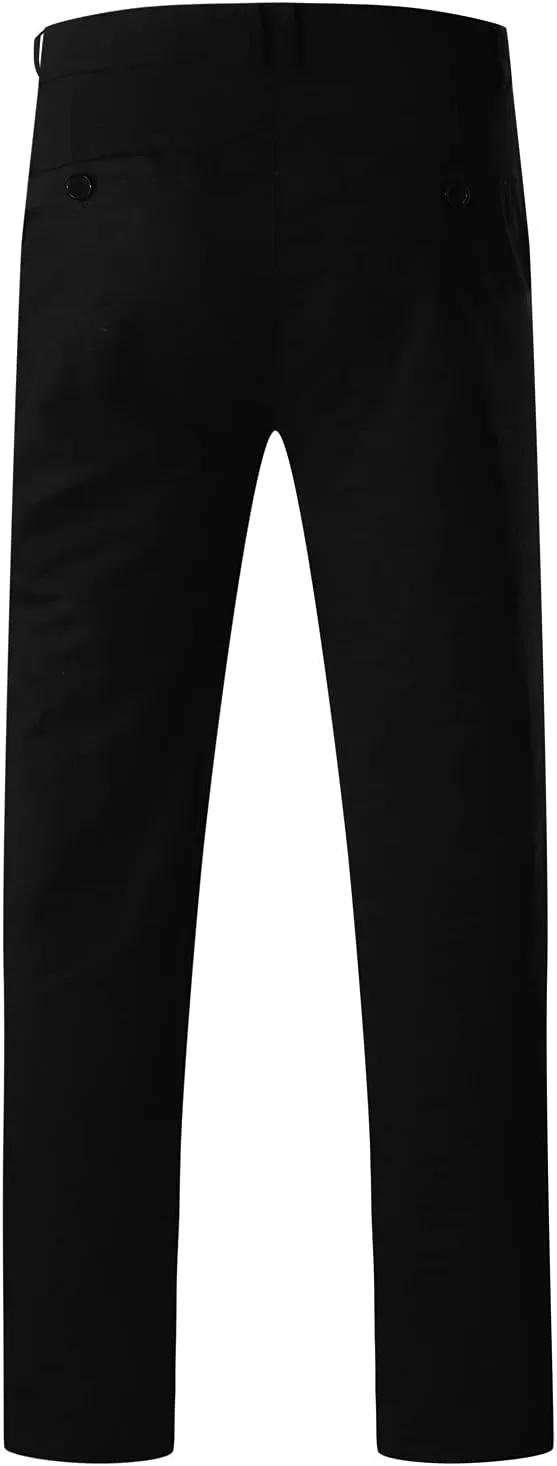 Mens Slim Fit Skinny Chino Pants Solid Tapered Stretchy Casual Trousers for Men Comfort Flat Front Dress Pants for Work