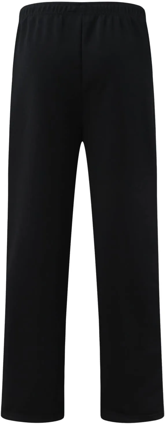 Mens Straight Leg Pants Casual Loose Fit Classic Trendy Solid Sweatpants Outdoor Workout Running Trousers with Pockets