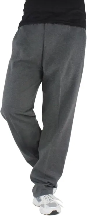 Mens Straight Leg Pants Casual Loose Fit Classic Trendy Solid Sweatpants Outdoor Workout Running Trousers with Pockets