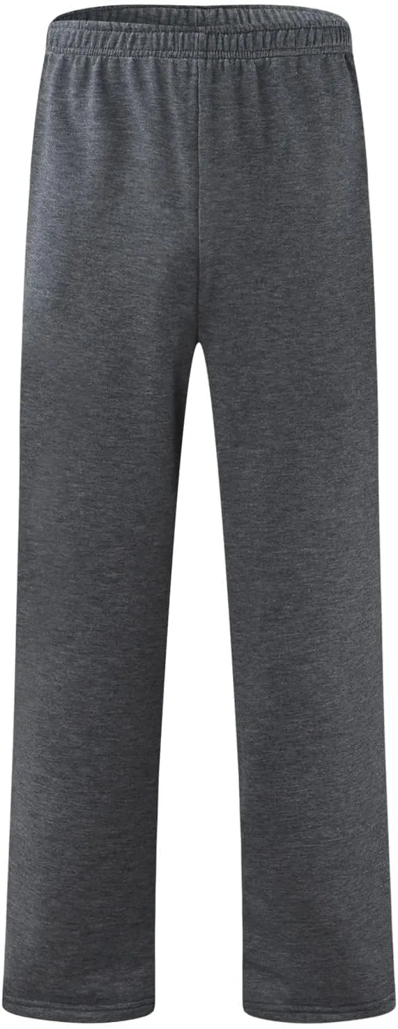 Mens Straight Leg Pants Casual Loose Fit Classic Trendy Solid Sweatpants Outdoor Workout Running Trousers with Pockets