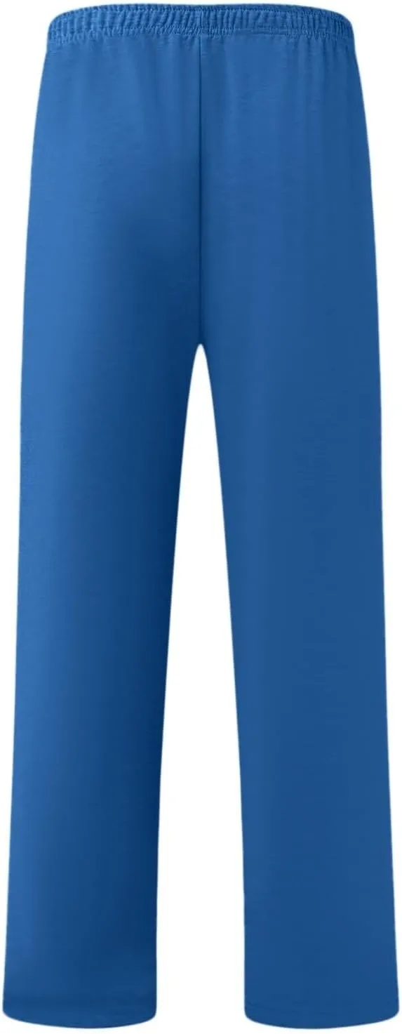 Mens Straight Leg Pants Casual Loose Fit Classic Trendy Solid Sweatpants Outdoor Workout Running Trousers with Pockets