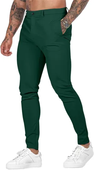 Men's Stretch Cargo Pants Casual Hiking Tactical Work Slim Fit Cargo Pants Outdoor Workout Trousers for Men