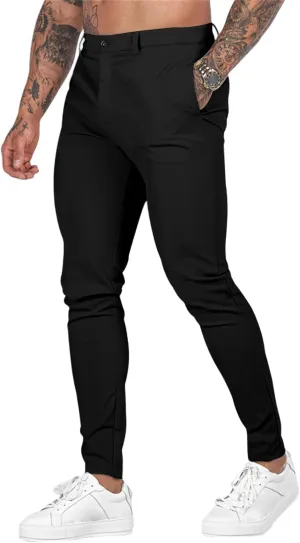 Men's Stretch Cargo Pants Casual Hiking Tactical Work Slim Fit Cargo Pants Outdoor Workout Trousers for Men
