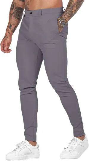 Men's Stretch Cargo Pants Casual Hiking Tactical Work Slim Fit Cargo Pants Outdoor Workout Trousers for Men