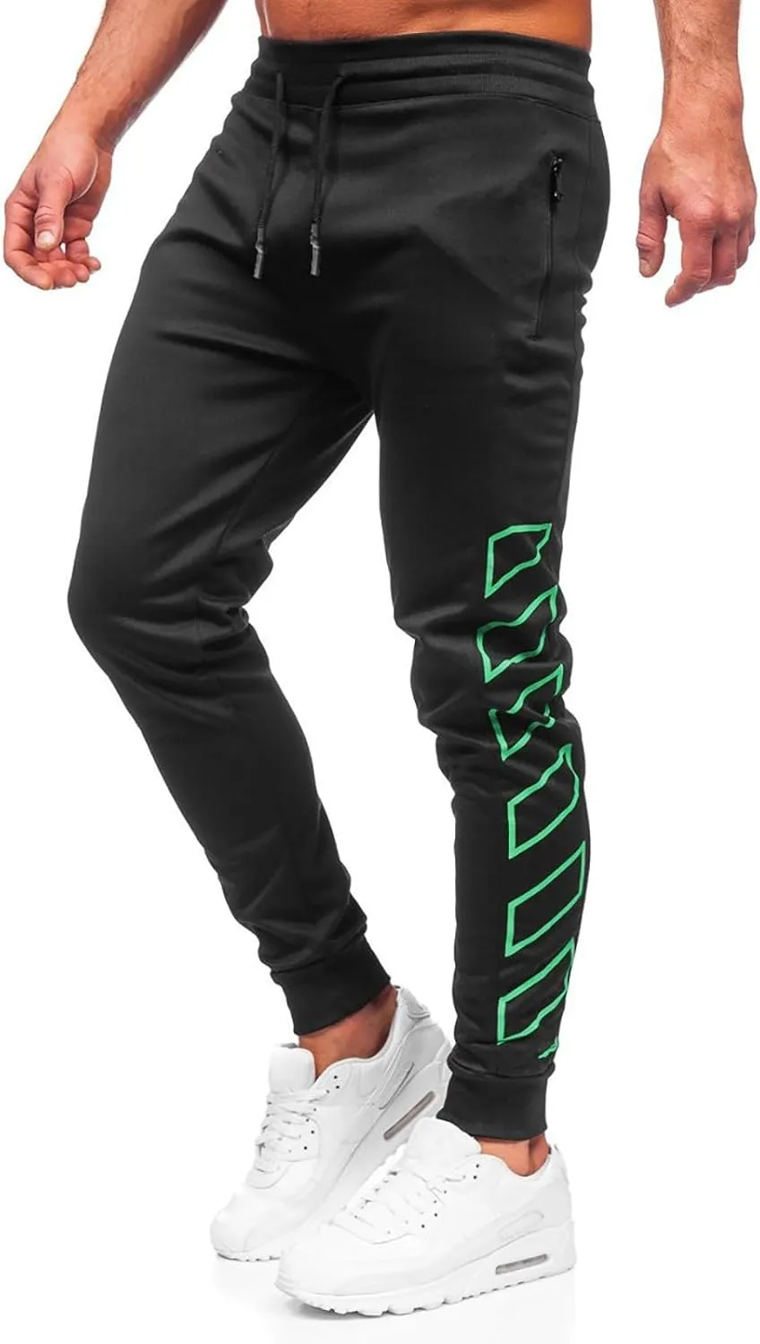 Men's Sweatpants Drawstring Joggers with Pockets Slim Fit Workout Pants Athletic Gym Trousers Work Pants for Men