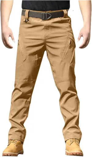 Men's Tactical Pants Classic Fit Cargo Pants Joggers Running Workout Gym Track Golf Pants Work Trousers