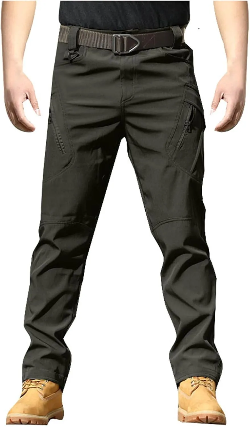Men's Tactical Pants Classic Fit Cargo Pants Joggers Running Workout Gym Track Golf Pants Work Trousers
