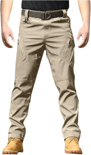 Men's Tactical Pants Classic Fit Cargo Pants Joggers Running Workout Gym Track Golf Pants Work Trousers