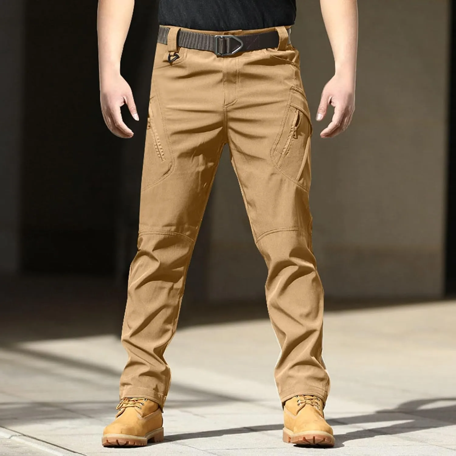 Men's Tactical Pants Classic Fit Cargo Pants Joggers Running Workout Gym Track Golf Pants Work Trousers