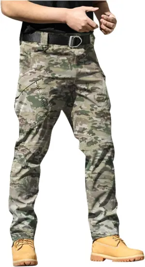 Men's Tactical Pants Classic Fit Cargo Pants Joggers Running Workout Gym Track Golf Pants Work Trousers