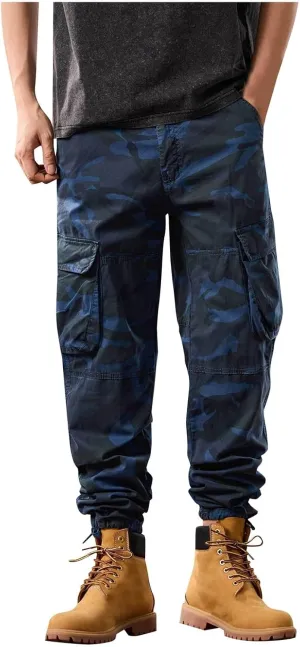 Men's Tactical Pants Hiking Cargo Pants Lightweight Work Pant Trousers Outdoor Running Hiking Joggers