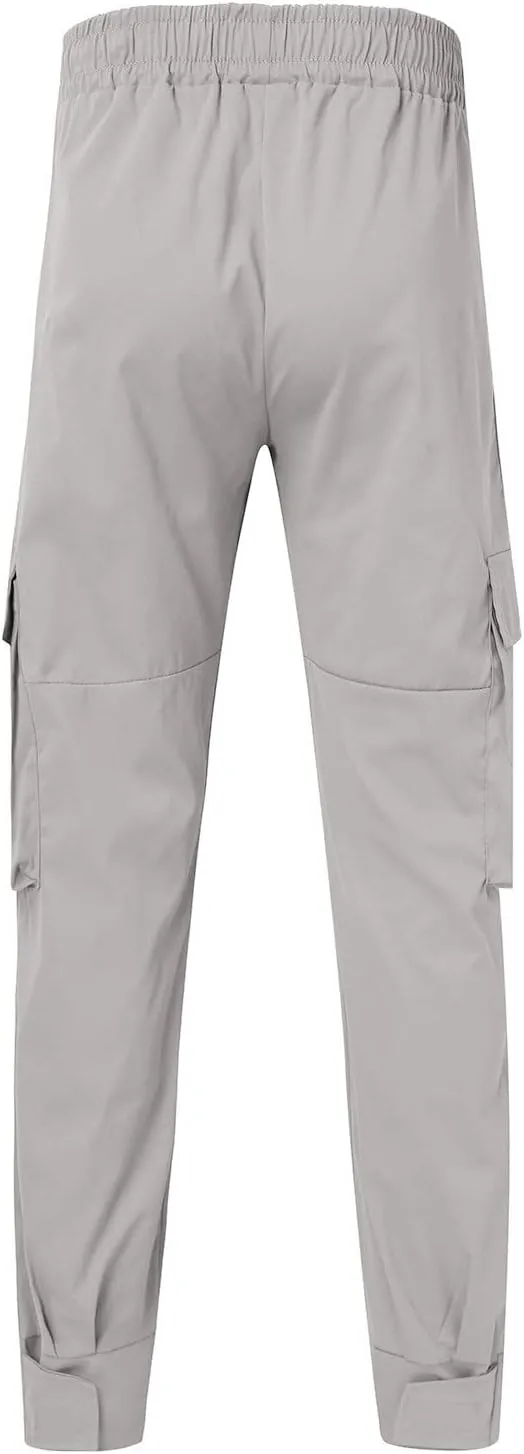 Men's Wide Leg Flare Sweatpants Slim Fit Stretch Pants for Men Skinny Fit Black Slacks Men Men's Sports Track Pants