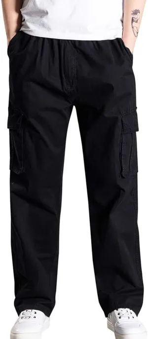 MIDOO Golf Pants Men Tapered Leg Casual Drawstring Waist Joggers Lightweight Breathable Active Athletic Fishing Hiking Pants