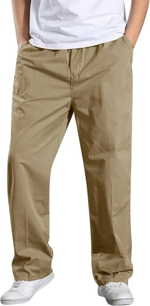 MIDOO Mens Cargo Pants Slim Fit Casual Loose Straight Sweatpants Outdoor Lightweight Work Hiking Pants Jogger Tousers