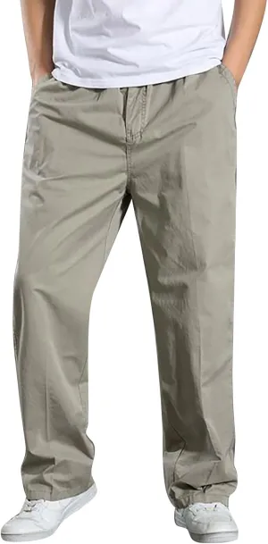 MIDOO Mens Cargo Pants Slim Fit Casual Loose Straight Sweatpants Outdoor Lightweight Work Hiking Pants Jogger Tousers