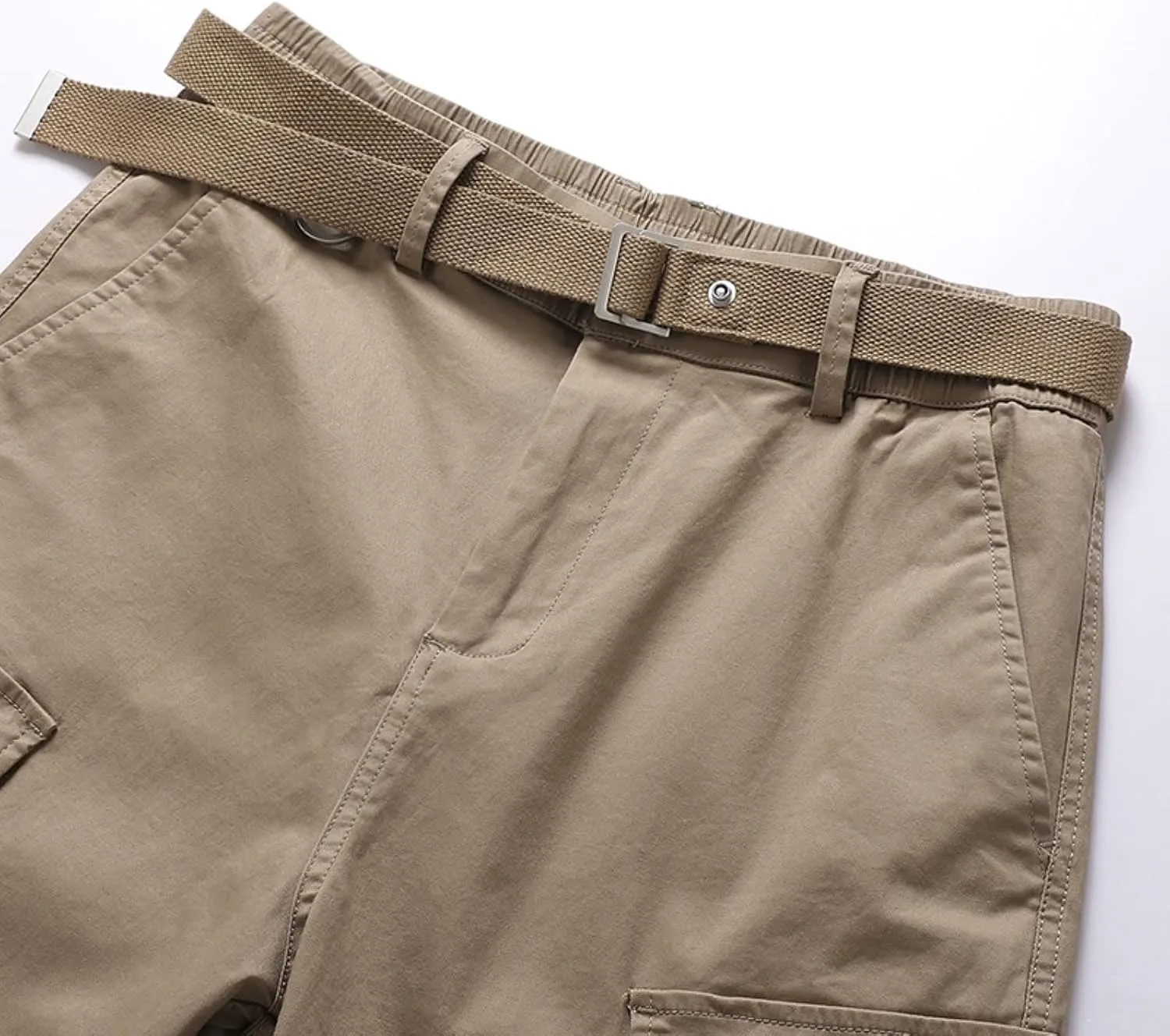 MIDOO Mens Tactical Pants Stretch Flex Casual Joggers Pants Stretch Drawstring Waistband Tapered Leg Sweatpants with Pockets