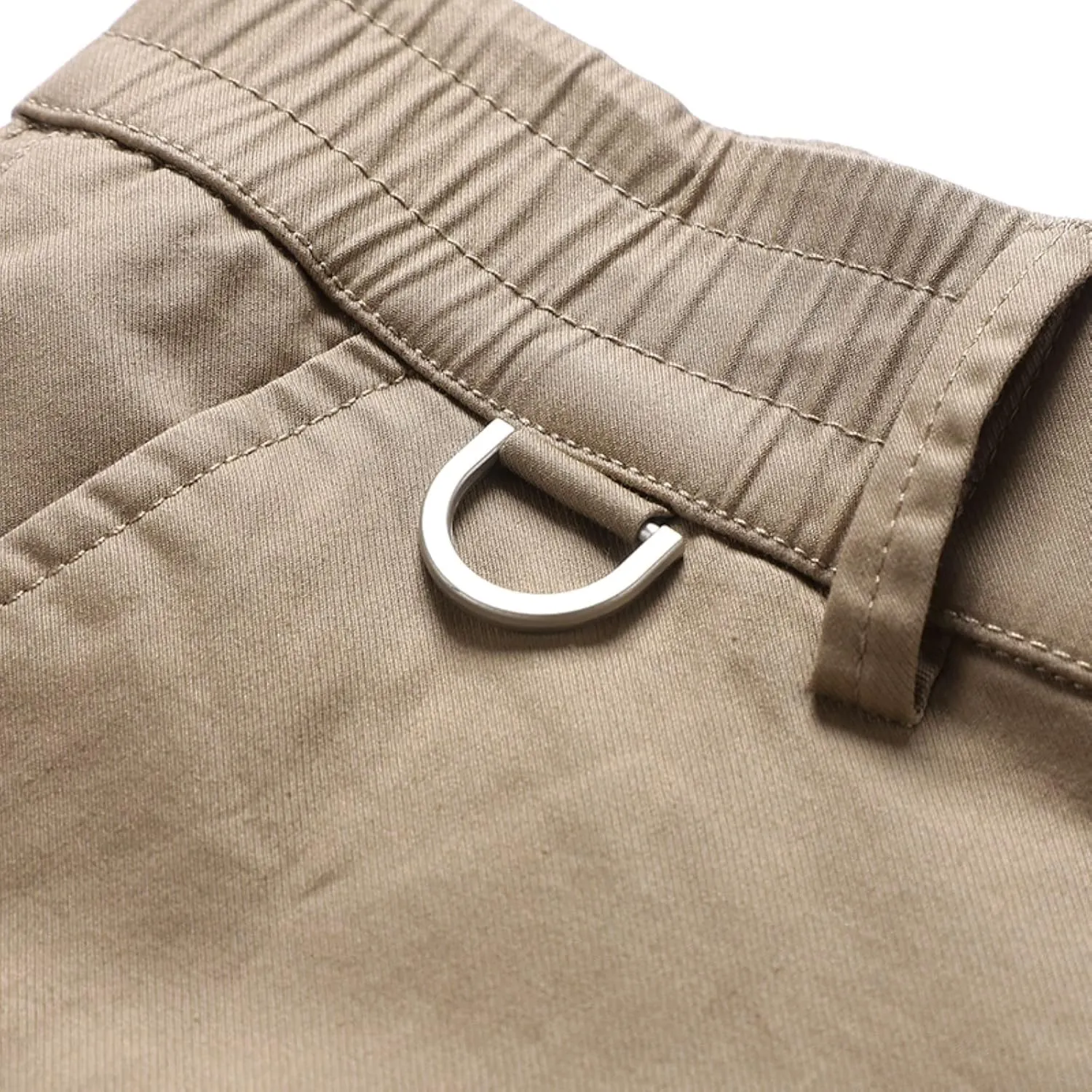 MIDOO Mens Tactical Pants Stretch Flex Casual Joggers Pants Stretch Drawstring Waistband Tapered Leg Sweatpants with Pockets