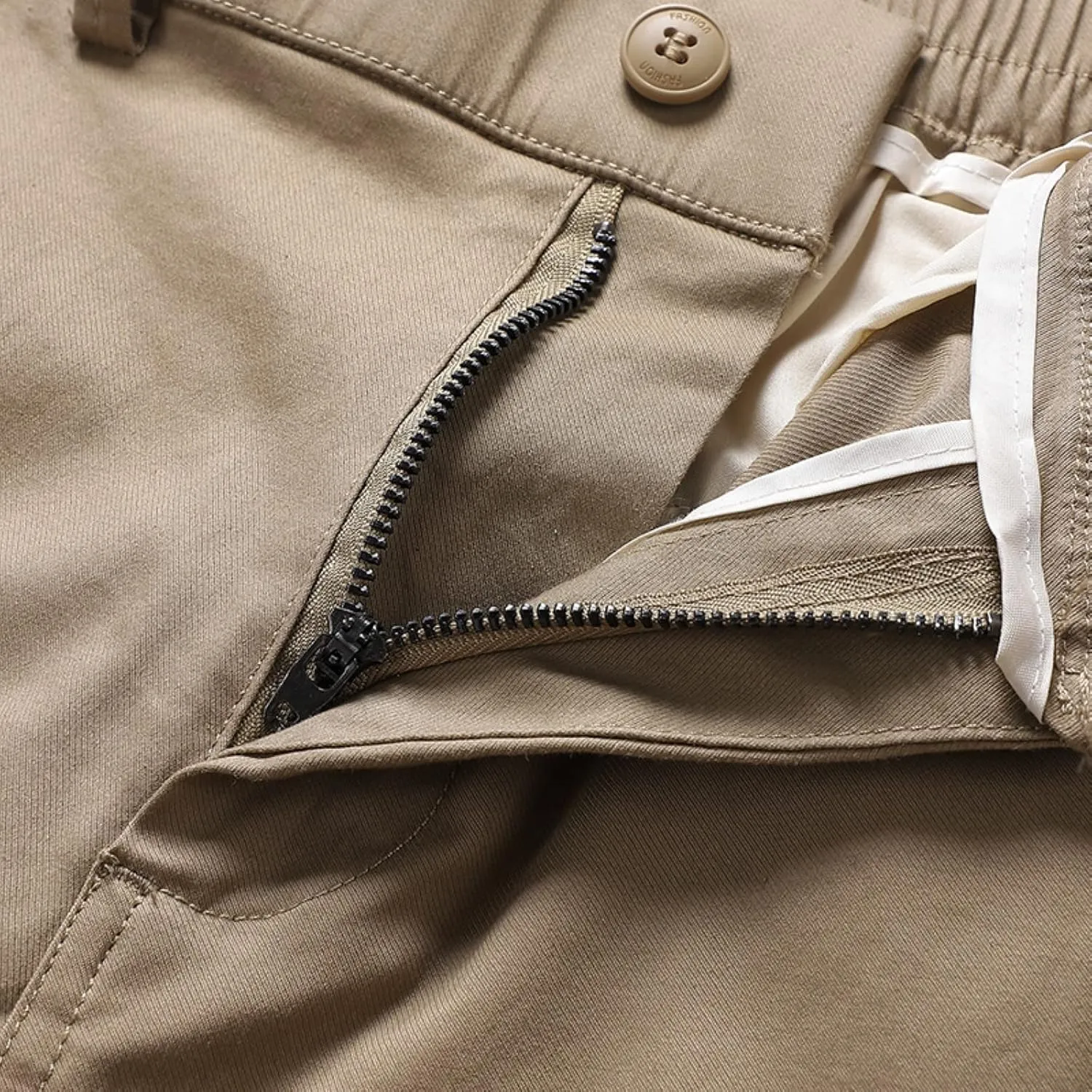 MIDOO Mens Tactical Pants Stretch Flex Casual Joggers Pants Stretch Drawstring Waistband Tapered Leg Sweatpants with Pockets