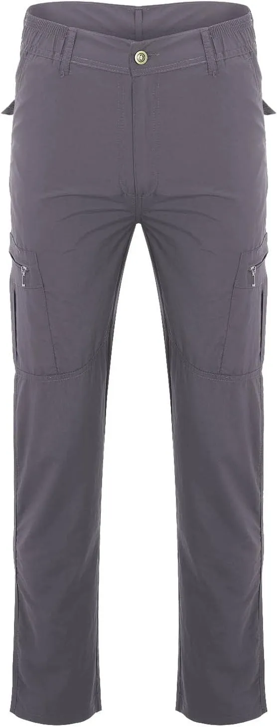 Quick Dry Tactical Cargo Pants for Men Water Resistant Lightweight Outdoor Trousers Straight Leg Classic Work Pants